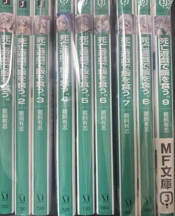 사망 유희로 밥을 먹는다. 전권 사인 포함 미개봉 세트