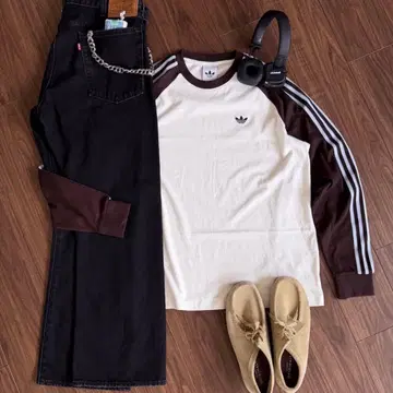 adidas 래글런 슬리브 T셔츠