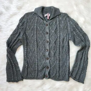 마가렛호웰 린넨코튼 케이블 짜임 봄 상품 니트 가디건