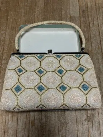 vintage 비즈 자수의 파티 백