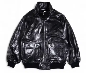 오라리 가죽 자켓 AURALEE 블루종 사이즈 4 25AW