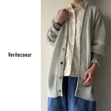 veritecoeur (베리떼꾸르) | 모헤어 가디건 민트 블루