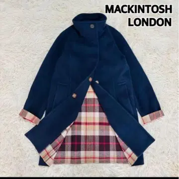 새상품급 매킨토시 런던 스탠드 카라 더블 페이스 리버 코트