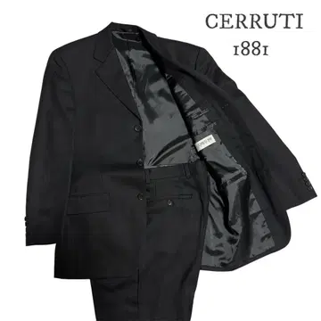 CERRUTI 1881 블랙 수트 셋업 M 남성용 싱글