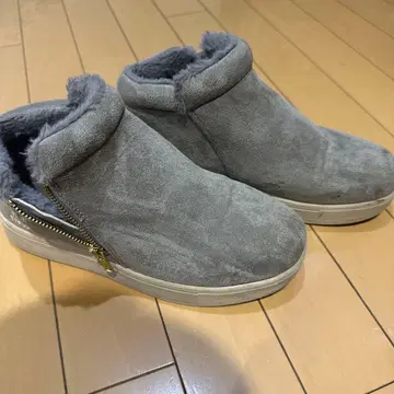 그레이 지퍼 어그 부츠