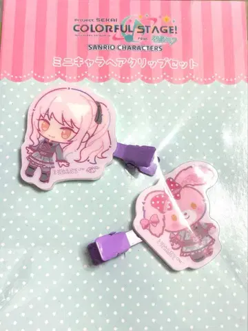 프로세카 산리오 콜라보 헤어 클립 본본리본 아키야마 미즈키 미개봉 새상품