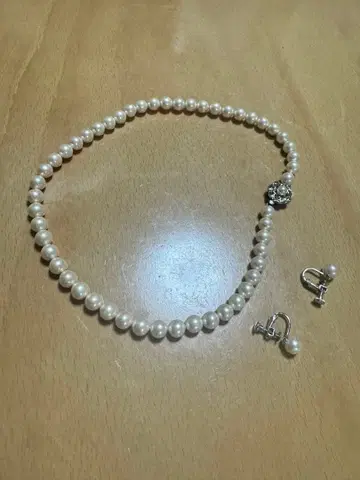 WINK PEARL 목걸이, 귀찌 세트