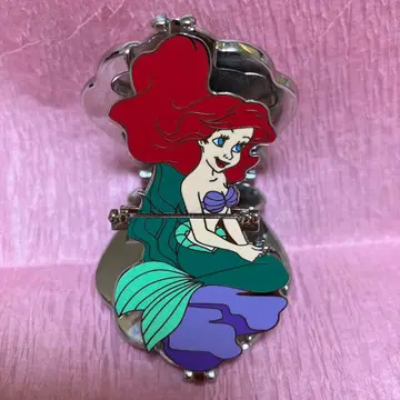 레어 디즈니 아리엘 인어공주 입체 3D 핀 컴팩트 한정판