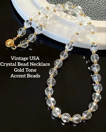 USA Crystal 빈티지 목걸이 H14