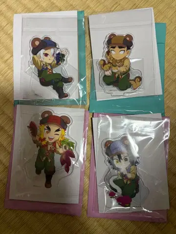 귀멸의 칼날 결실의 가을 축제 아크릴 스탠드 4점 세트