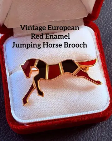 유럽 말 빈티지 브로치 H15