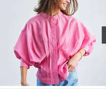 ESTNATION 에스트네이션 스탠드 카라 블라우스 셔츠