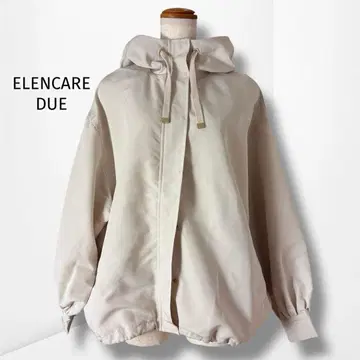 [엘렌 카레듀에] 후드 부착 스프링 코트 캐주얼 라이트 아우터