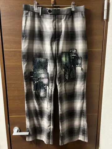 MASU RAINBOW DUST FLARE PANTS BLACK 46