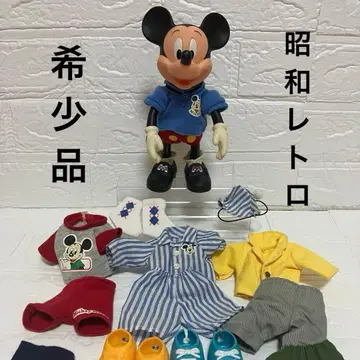 빈티지 미키마우스 옷 갈아입히기 인형 피규어 당시 물건 쇼와 레트로