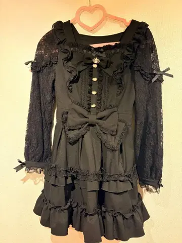 LIZLISA 티아라 리본 티어드 원피스