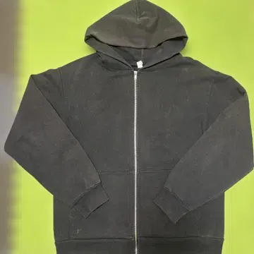 로스앤젤레스 어패럴 USA 코튼 풀 집업 후드티 M 블랙