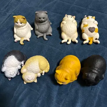 고양이 피규어 소프트 비닐 8개 묶음 판매