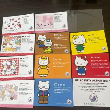 헬로키티 액션 엽서 세트