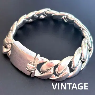 US 수입 초와이드 키헤이 팔찌 빈티지 멕시칸 925 각인 있음