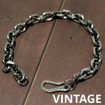 US 수입 심플 체인 팔찌 빈티지 멕시칸 925 각인 있음