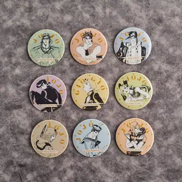 JOJO 죠죠 월드 홀로그램 캔뱃지 세트