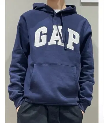 GAP 네이비 후드 부착 후드티