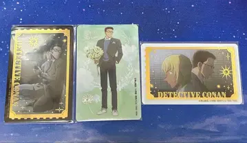 명탐정 코난 TOMS 카자미 유야 컬렉션 카드 특전 3장 세트