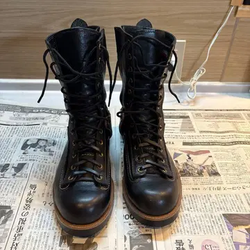 블랙 지퍼 부츠