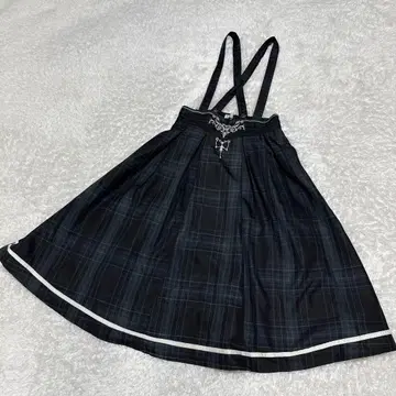 axes femme 엑시즈팜 카드 자수 서스펜더 턱 스커트