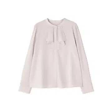 [ 컨디션 최상 ] 내추럴 뷰티 베이직 메탈 포인트 프릴 블라우스