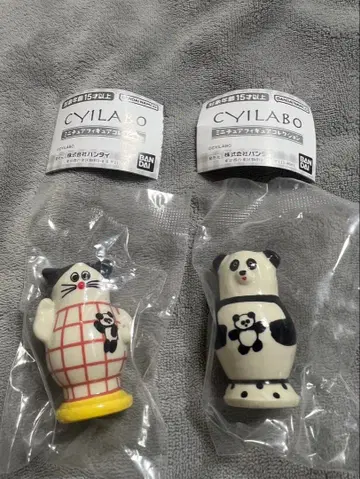 CYILABO 치이 라보 미니어처 피규어 고양이A 팬더 세트