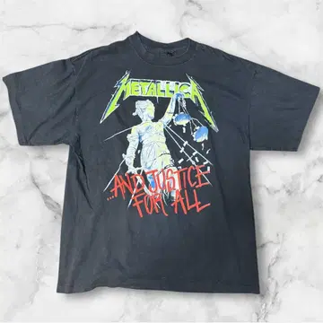 Metallica 메탈리카 88년 Brockum USA제 XL 밴드 티