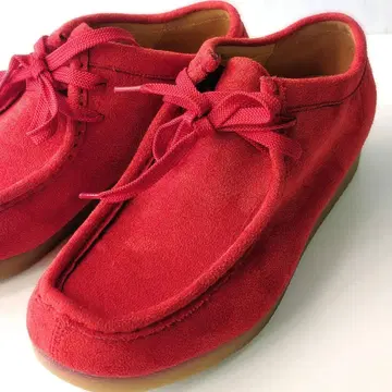 프릭스스토어 모카신 신발 24.5cm 페이크 스웨이드 레드 빨간색