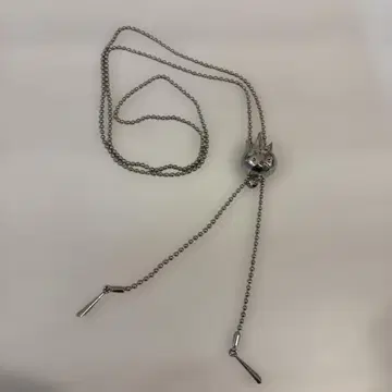 PPFM 펑크 베어 포함 공 체인 스토퍼 포함 목걸이 큐빅