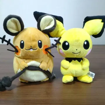 포켓몬 데덴네&피츄 봉제 인형 세트