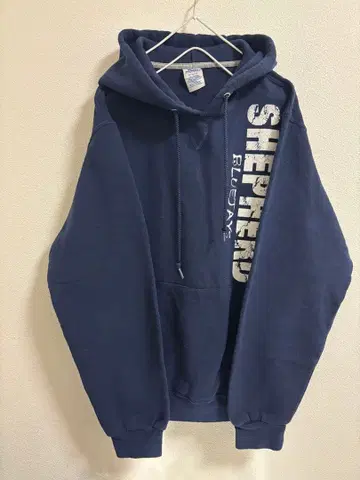 00s 러셀 애슬레틱 칼리지 로고 구제 의류 후드티