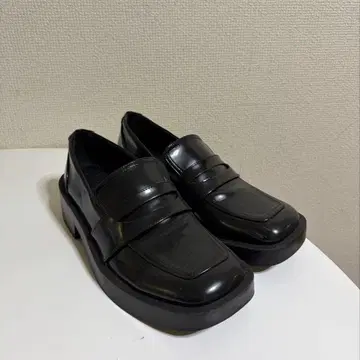 ZARA 스퀘어토 로퍼 블랙 37