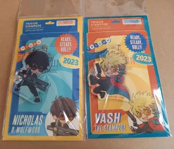 트라이건 스탬피드 아크릴 키링 바슈 울프우드