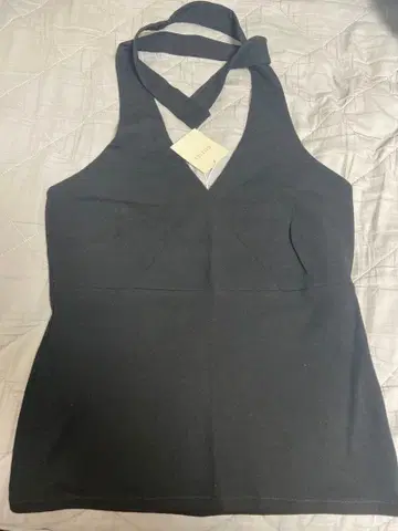 BALLSEY 블랙 홀터넥 상의 택 포함 미사용 새상품