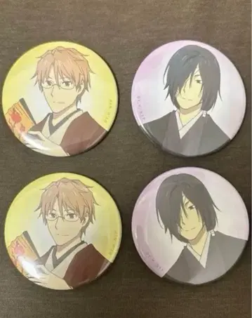 나츠메 우인장 검정 나토리 슈이치 마토바 세이지 캔뱃지