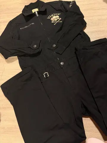 VANSON 트리플 스컬 2way 오버롤 작업복