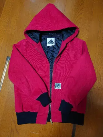 XLARGE 후드 부착 레드 자켓 M