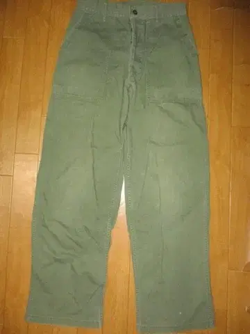 빈티지 50년대 US ARMY 베이커 팬츠 HBT 실측치수 W28