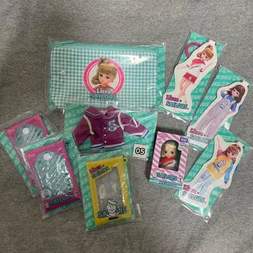 리카짱 복권 x 세일러즈 쁘띠리카짱 드레스 스트레이너 파우치 체인