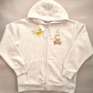 [ 익명 배송 ] 짱구는 못말려 로봇 아빠 후드티 L 라이트 그레이