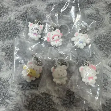 새상품 포근포근 스노우 산리오 컴프 가챠가챠 메지루시