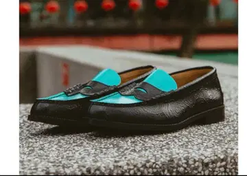 더 켄포드 파인 슈즈 터콰이즈 페이즐리 로퍼