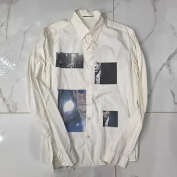 Lad musician 라드 뮤지션 화이트 프린트 셔츠 코튼