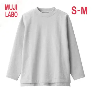 [ 택 포함 ] 무인양품 재생 코튼 혼방 쭈리 풀오버 S-M